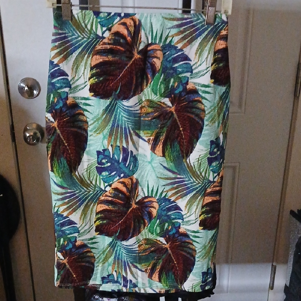 Rainbow Multicolor Tropical Skirt